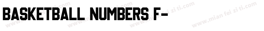 basketball numbers f字体转换